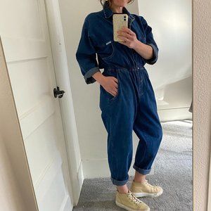 Vintage Denim Jumpsuit Coverall